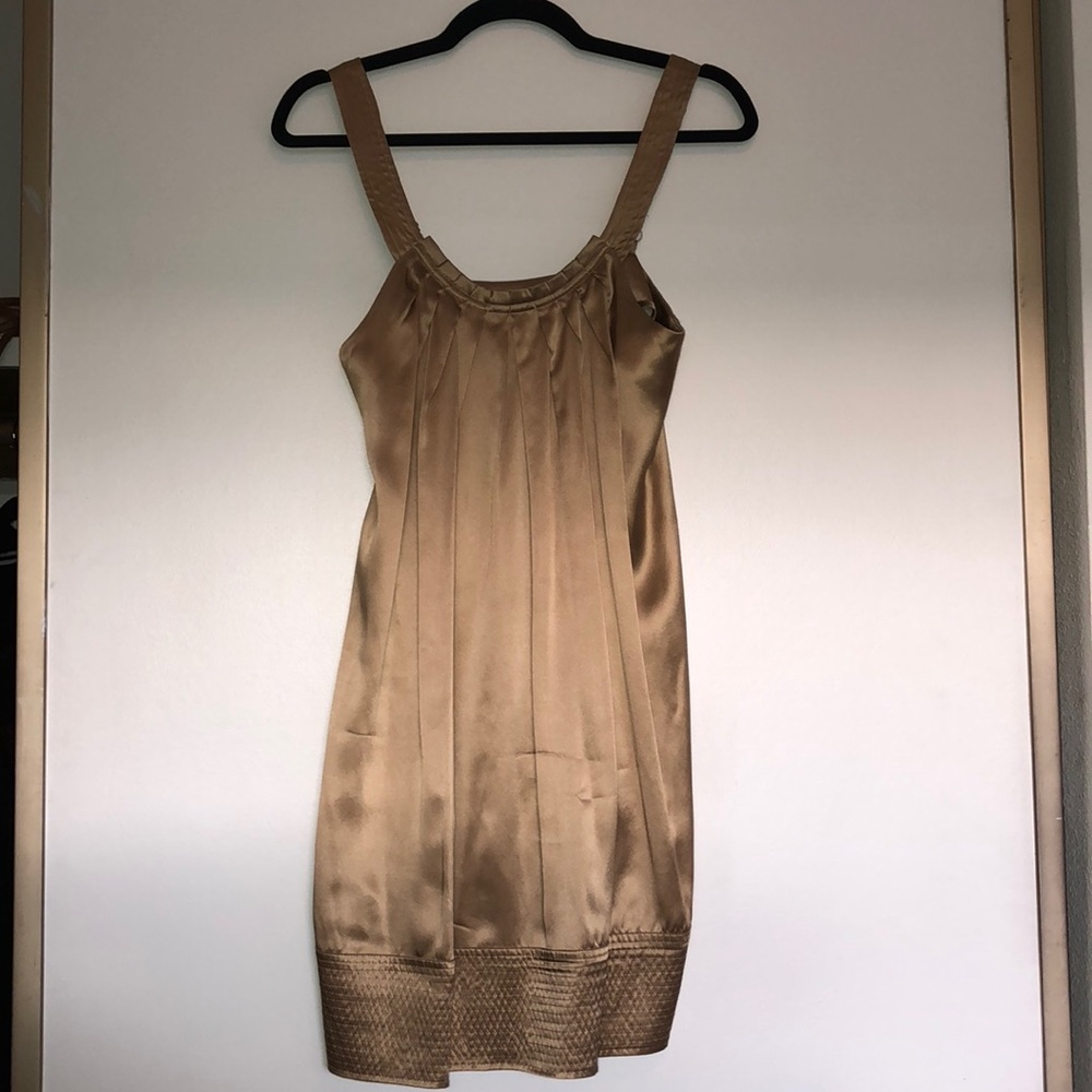 Gold BCBG MaxAzria dress